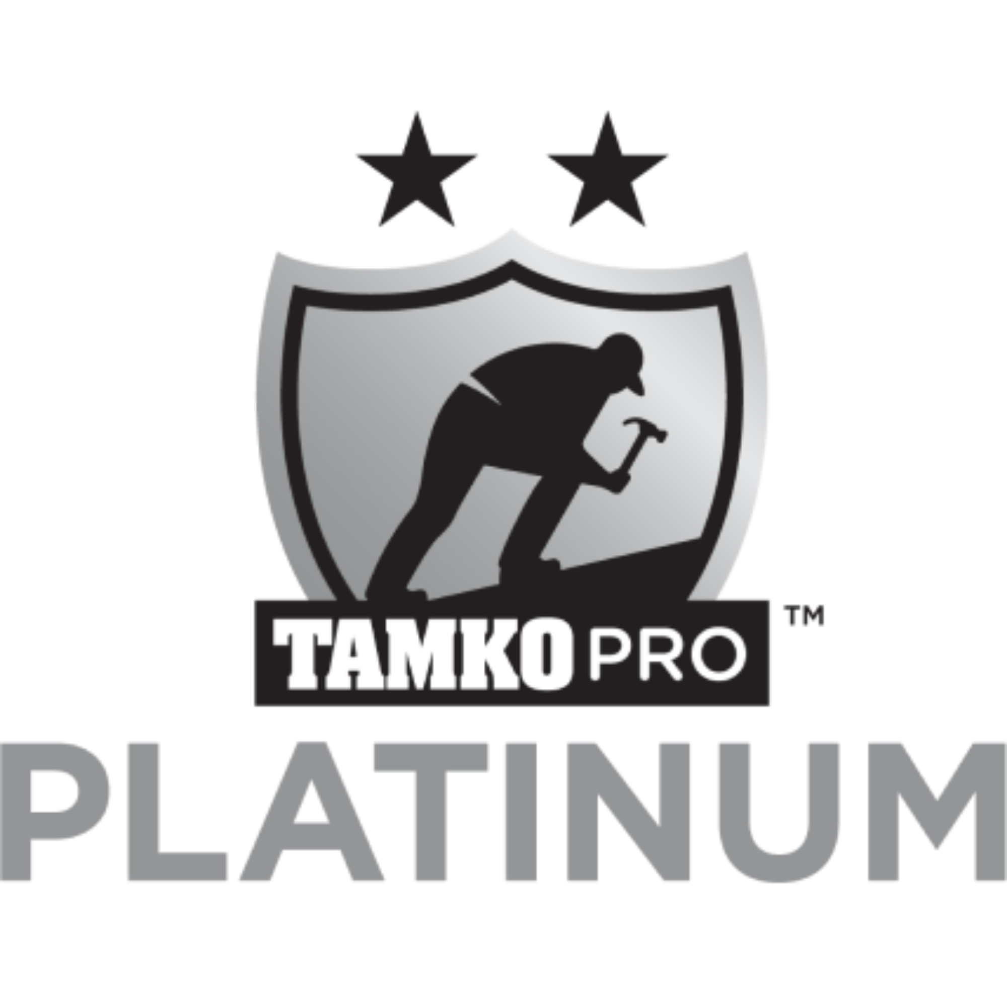 TAMKO Pro Platinum certification badge.