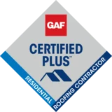 GAF Certified Plus Contractor badge
