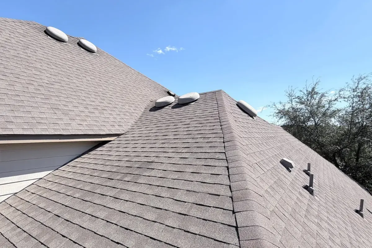 Inspection: the existing attic ventilation in Indian Springs, San Antonio, TX