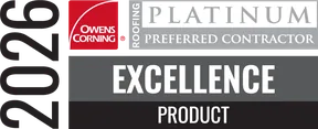 Owens Corning Product Excellence Award 2026 badge
